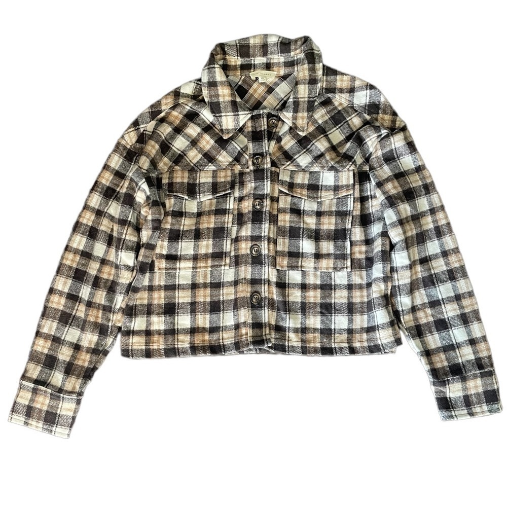 Pacsun L.A. Hearts Brown & Tan Shacket, Size M/L